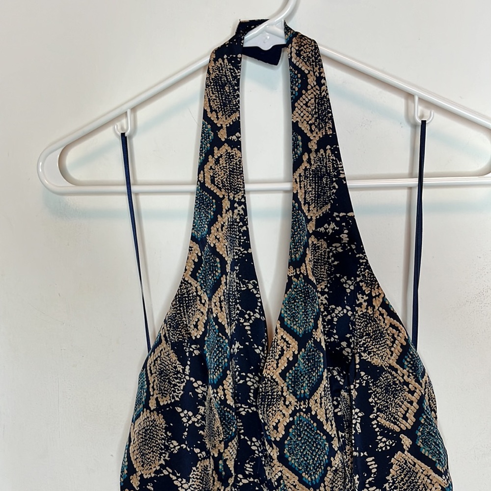 Guess snake print python crossover halter top - Picture 4 of 11